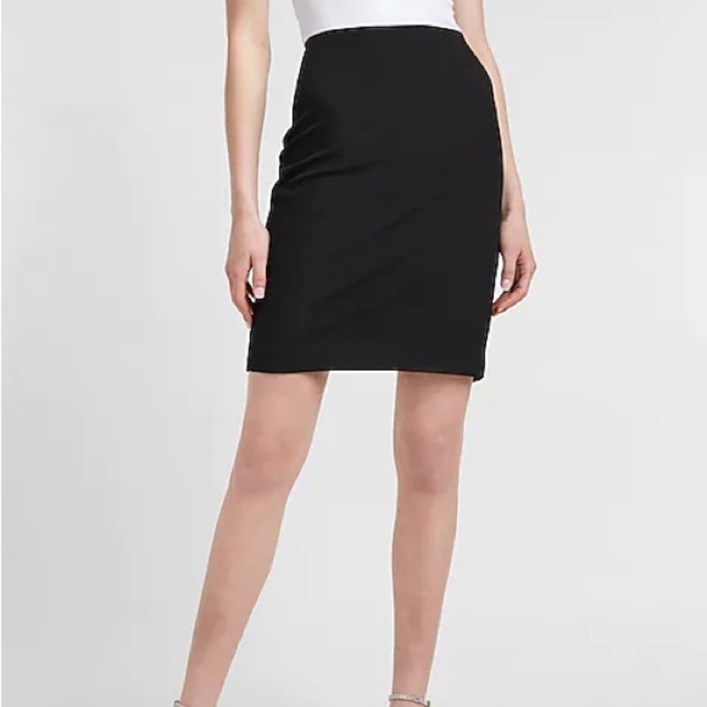 •Express• Pinstripe Editor Pencil Skirt
